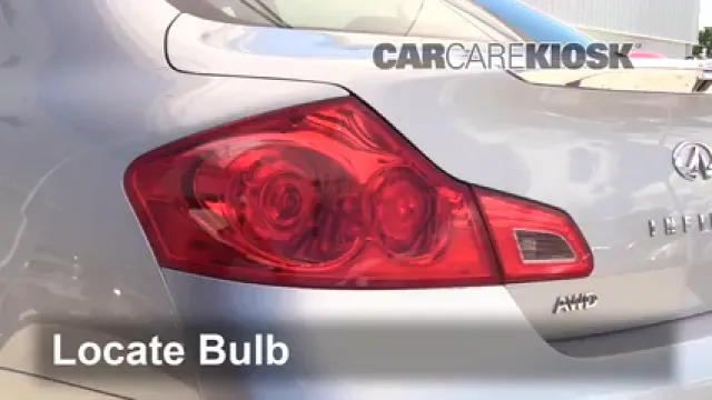 2015 Infiniti Q40 3.7L V6 Luces Luz de giro trasera (reemplazar foco)